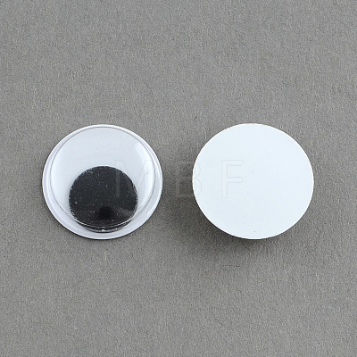 Black & White Wiggle Googly Eyes Cabochons DIY Scrapbooking Crafts Toy Accessories X-KY-S002-15mm-1