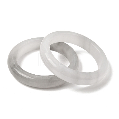 Natural White Jade Bangles for Women BJEW-R296-07-1