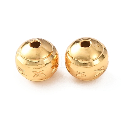 Brass Beads KK-C157-15G-1