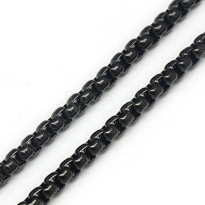 Trendy Men's 201 Stainless Steel Box Chain Necklaces NJEW-L043B-46-1