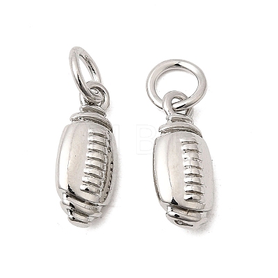 Sports Brass Charms KK-A289-04A-P-1