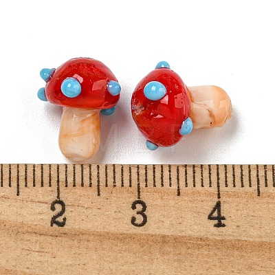 Handmade Lampwork Beads Strands LAMP-N025-03J-1