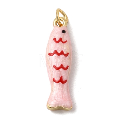 Brass Enamel Pendants X-KK-H092-08G-01-1