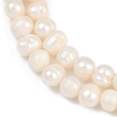 Natural Cultured Freshwater Pearl Beads Strands PEAR-I007-07Y-08A-1