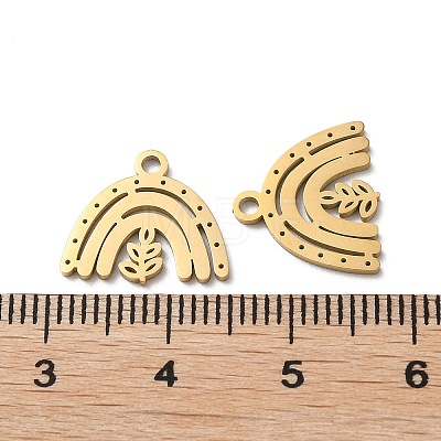 Ion Plating(IP) 304 Stainless Steel Charms STAS-Q303-23G-1