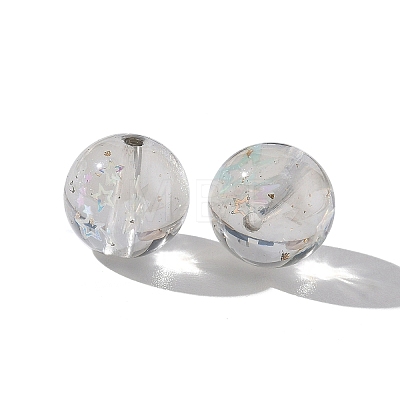 Luminous Transparent Resin Beads RESI-F073-03B-1