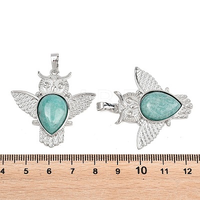Natural Amazonite Pendants G-A315-03F-P-1