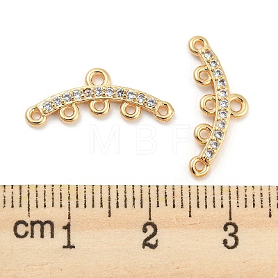 Brass Micro Cubic Zirconia Chandelier Components Links X-KK-Q789-46G-1