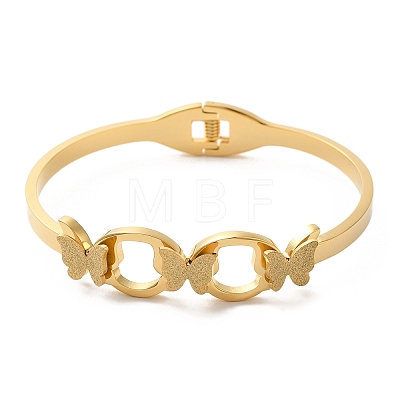 Adjustable Butterfly Torque Bangles BJEW-F474-25G-1