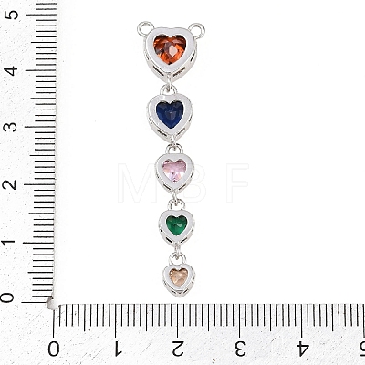 Brass Micro Pave Cubic Zirconia Pendants KK-K418-03A-P-1