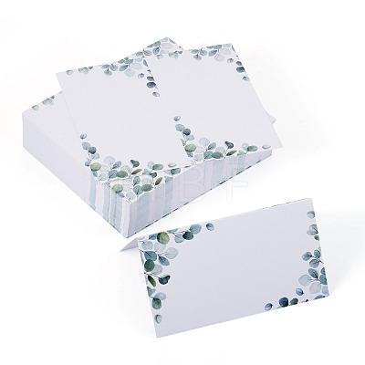 80Pcs Rectangle Paper Table Place Cards AJEW-TA0003-62A-1