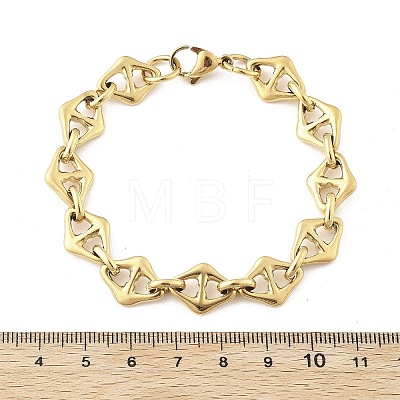 304 Stainless Steel Mariner Link Chain Bracelets for Women BJEW-F488-02G-1