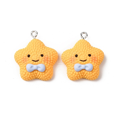 Opaque Resin Pendants RESI-G127-01C-1