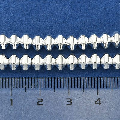 Electroplated Synthetic Non-Magnetic Hematite Beads Strands G-H020-G01-04-1