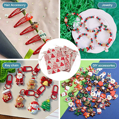 20Pcs 4 Styles Christmas Theme Cotton Fabric Cloth Bags ABAG-TA0002-04B-1