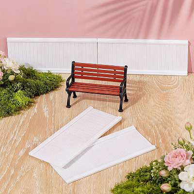 Rectangle Plastic Doll House Rail Mini Model DOLL-WH0007-21D-1