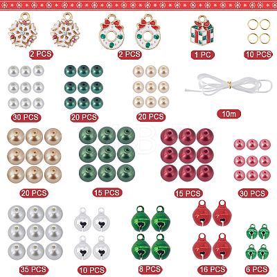 DIY Christmas Bell Bracelet Making Kit DIY-SC0022-63-1
