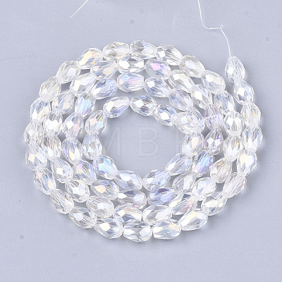 Electroplate Glass Beads Strands EGLA-T013-05M-1
