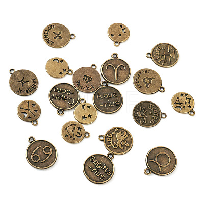 6 Sets 3 Style Tibetan Style Alloy Pendants TIBEP-TA0001-08AB-1