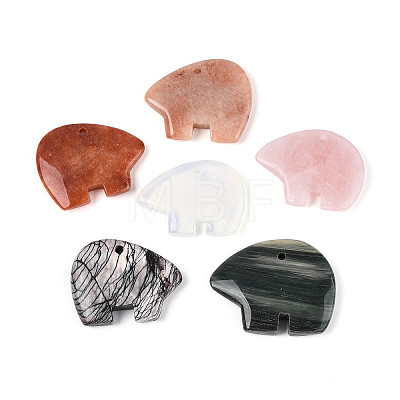 Natural Mixed Stone Big Pendants G-T144-08A-1