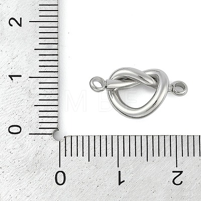 304 Stainless Steel Connector Charms STAS-M078-02P-1