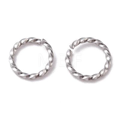 Tarnish Resistant 304 Stainless Steel Jump Rings X-STAS-F191-12P-B-1