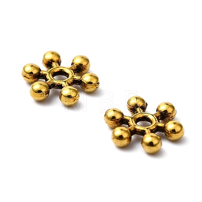 Tibetan Style Alloy Spacer Beads TIBEB-1171-AG-LF-1