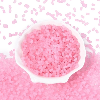 FGB Frosted Transparent Glass Seed Beads SEED-N013-05A-05-1