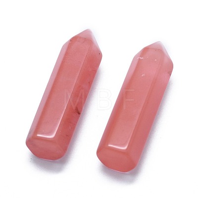 Cherry Quartz Glass Pointed Beads G-G795-02-01-1