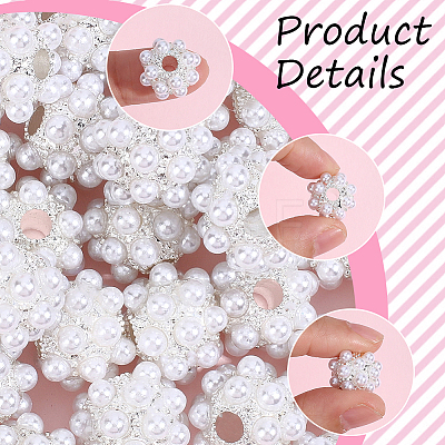 10Pcs Resin & Alloy European Beads FIND-PA0001-50-1