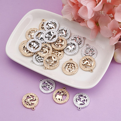 Fashewelry 2 Sets 2 Colors Zinc Alloy Jewelry Pendant Accessories FIND-FW0001-06-1