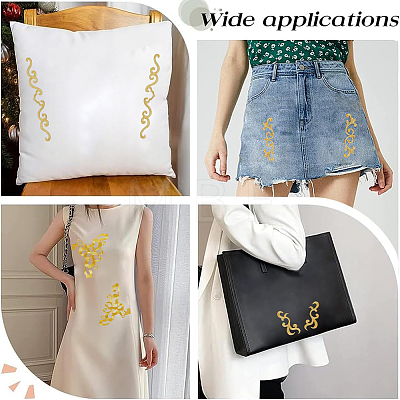 12Pcs 6 Styles Polyester Clothing Patches PATC-GF0001-89A-1