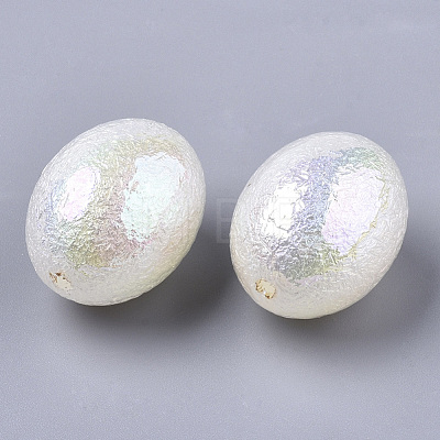 ABS Plastic Imitation Pearl Beads X-SACR-N009-31A-1
