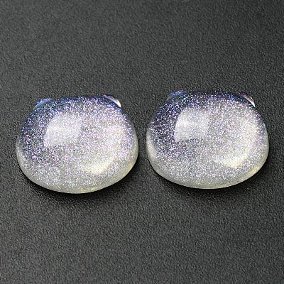 Translucent Resin Cabochons RESI-B016-02D-1