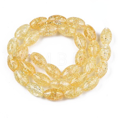 Transparent Crackle Glass Beads Strands X-GLAA-S192-B-010G-1