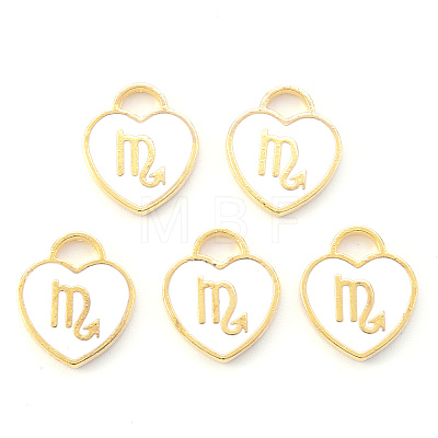 Light Gold Plated Alloy Enamel Pendants LS-ENAM-R136-30-09-1
