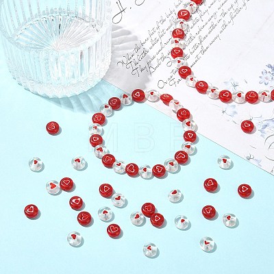 2 Strands Handmade Lampwork Beads Strands LAMP-CJ0003-18-1