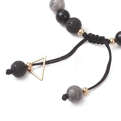 Natural Lava Rock BJEW-JB13014-1