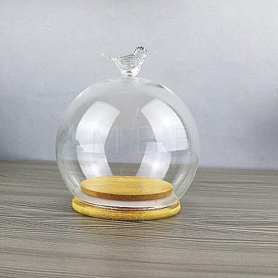 Bird Glass Dome Cover WG89225-01-1