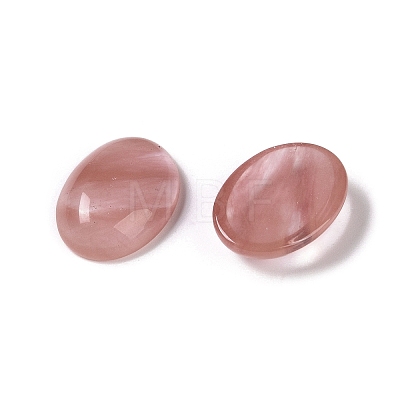 Cherry Quartz Glass Cabochons G-B080-01A-29-1