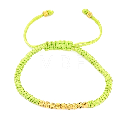 Polyester Cord Braided Bead Bracelets for Women BJEW-L698-01G-02-1