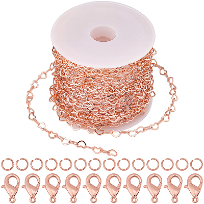 5M Brass Heart Link Chains FIND-BM0001-74-1