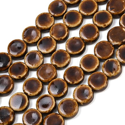 Vintage Style Glazed Porcelain Beads PORC-B002-12-03-1
