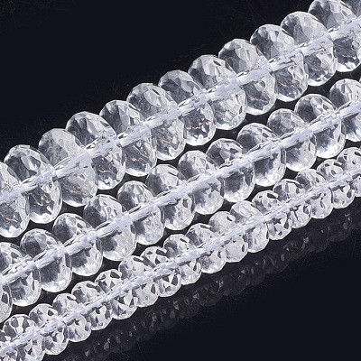 Synthetic Quartz Crystal Beads Strands G-S285-15-1