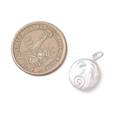 Natural Keshi Pearl Pendants PALLOY-JF04810-02-1