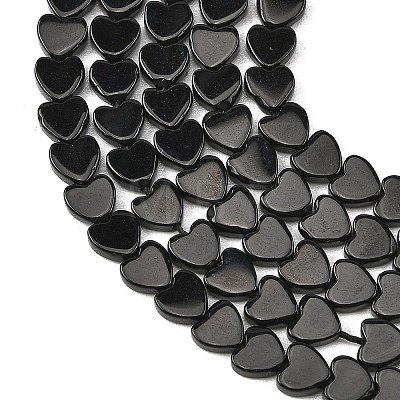 Natural Black Onyx(Dyed & Heated) Beads Strands G-M403-A56-02-1