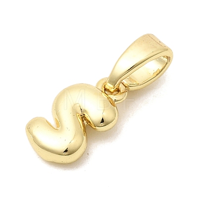 Brass Letter Charms KK-G554-22G-S-1