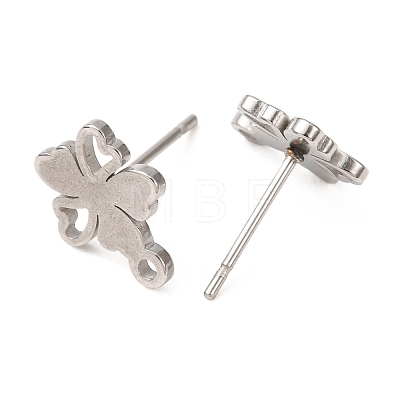 304 Stainless Steel Stud Earring Findings SA-CBA4E98-01H-P-1