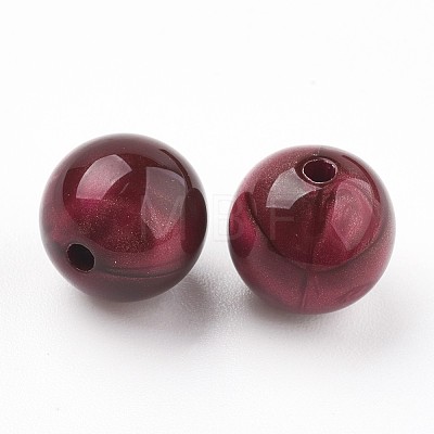 Acrylic Beads MACR-E025-21G-14mm-1