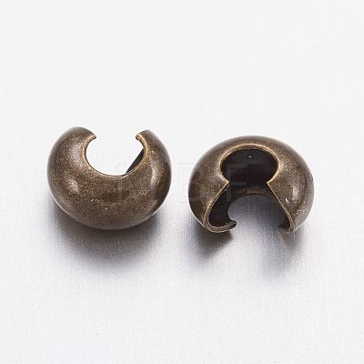 Brass Crimp Beads Covers KK-H289-NFAB-NF-1